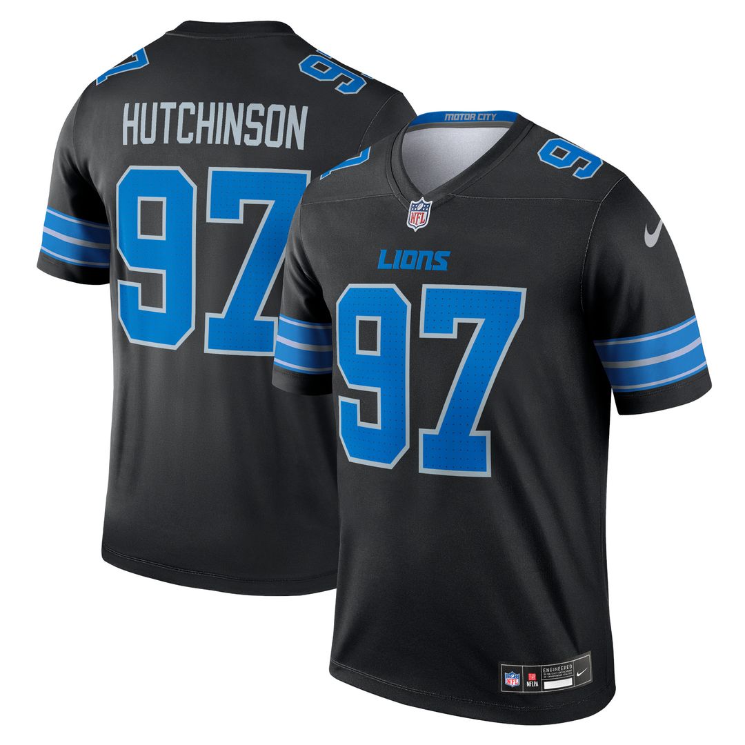 Aidan Hutchinson Detroit Lions Nike Legend Player Performance Top - Blue