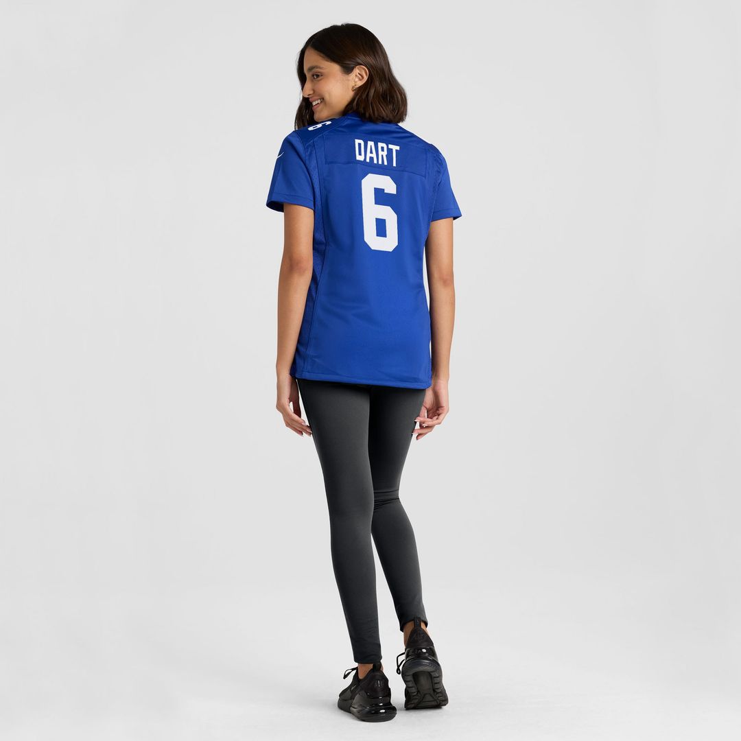 Jaxson Dart New York Giants Nike Women's Game Jersey -  White