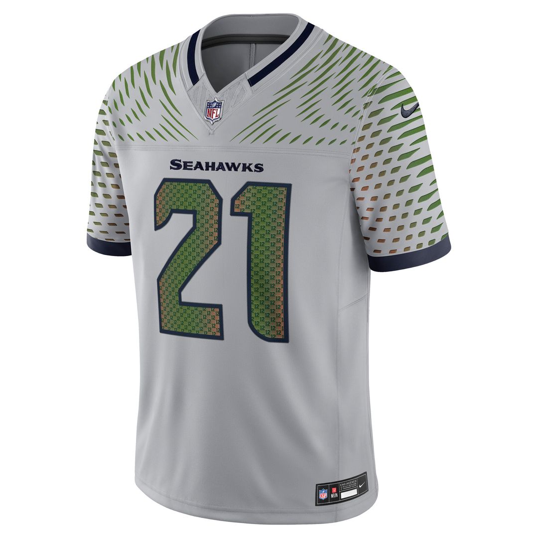 Devon Witherspoon Seattle Seahawks Nike 2025 Rivalries Collection Stitched Limited Jersey - Wolf Gray