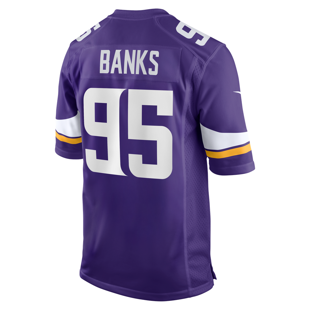 Caleb Banks Minnesota Vikings Nike 2026 NFL Draft First Round Pick No. 18 Team Game Jersey - Purple