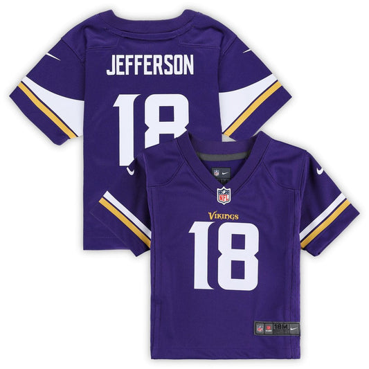 Justin Jefferson Minnesota Vikings Nike Infant Team  Player Game Jersey - Purple