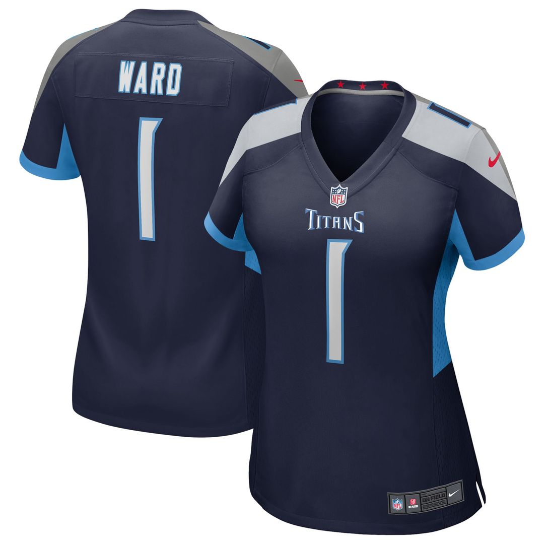 Cameron Ward Tennessee Titans Nike Women's Team Game Jersey - Light Blue
