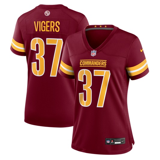 Car'lin Vigers Washington Commanders Nike Women's Team Game Jersey -  Burgundy