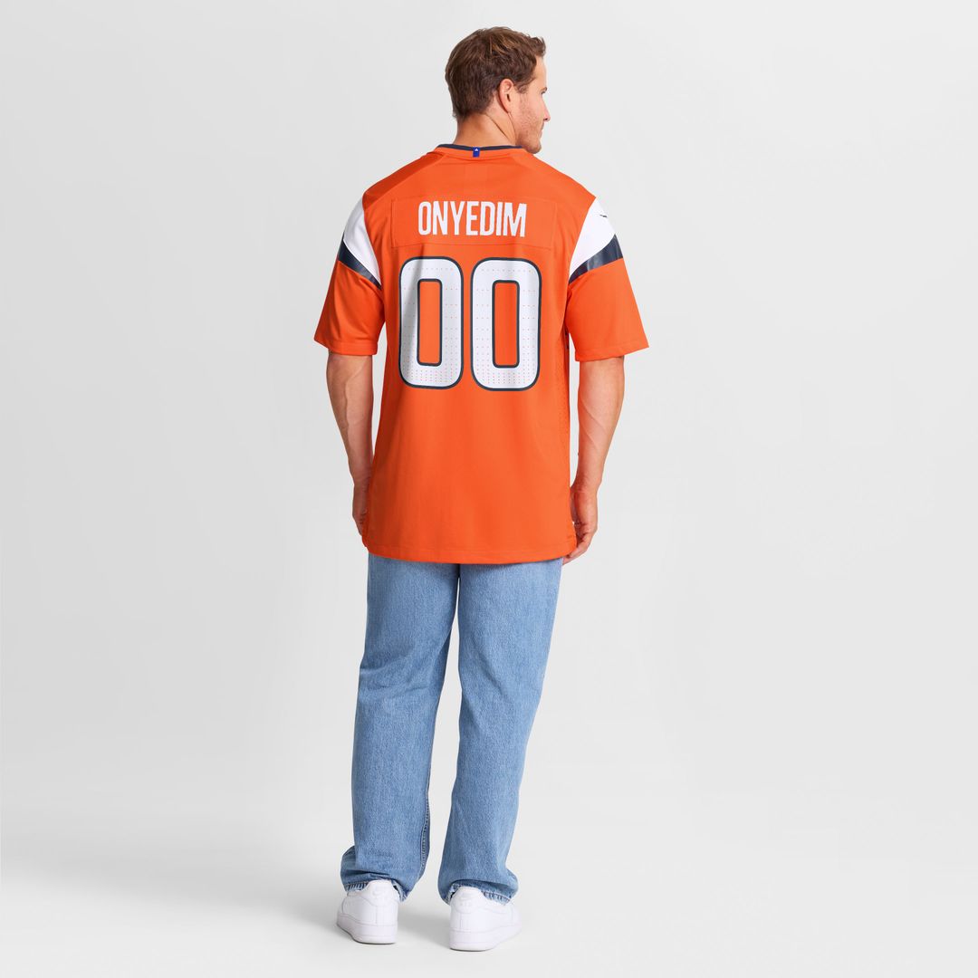 Tyler Onyedim Denver Broncos Nike Game Jersey - Orange