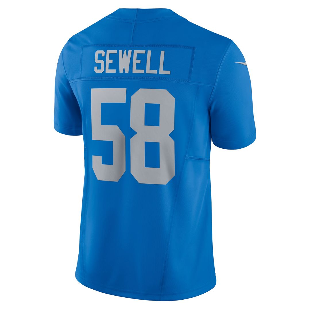 Penei Sewell Detroit Lions Nike Vapor F.U.S.E. Alternate Limited Jersey - Black