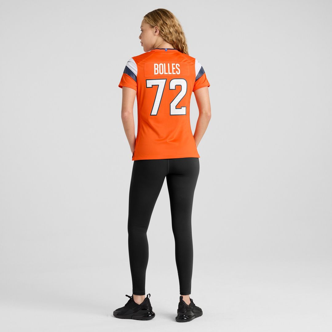 Garett Bolles Denver Broncos Nike Women's Team Game Jersey -  Orange