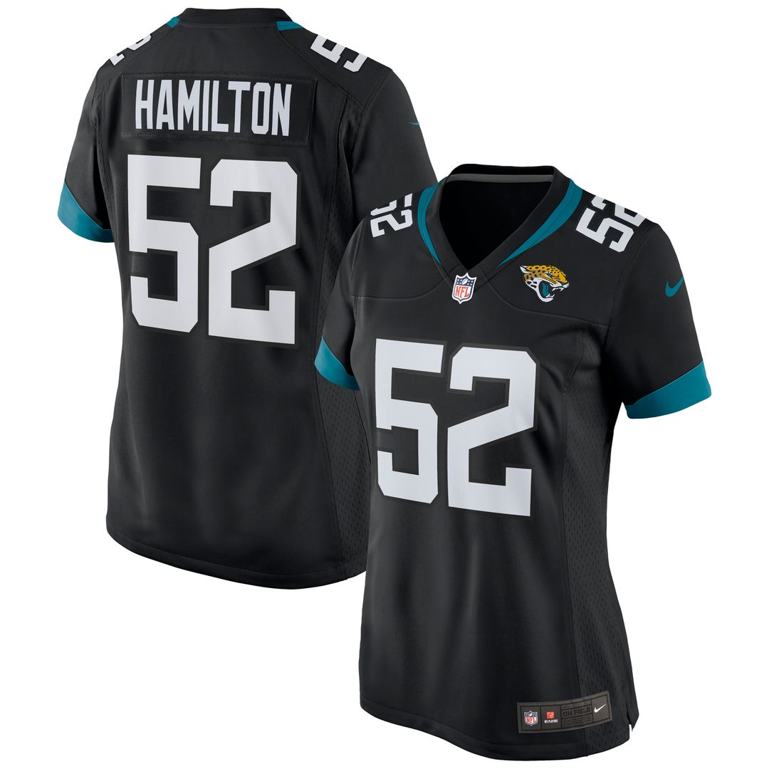 DaVon Hamilton Jacksonville Jaguars Nike Women's Game Jersey - Teal