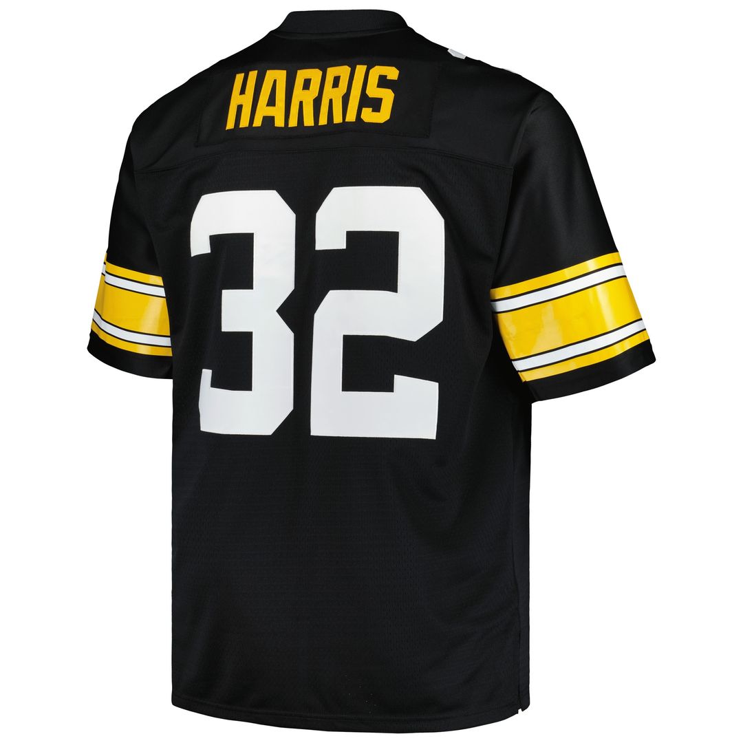 Franco Harris Pittsburgh Steelers Mitchell & Ness Big & Tall 1976 Retired Player Replica Jersey - White