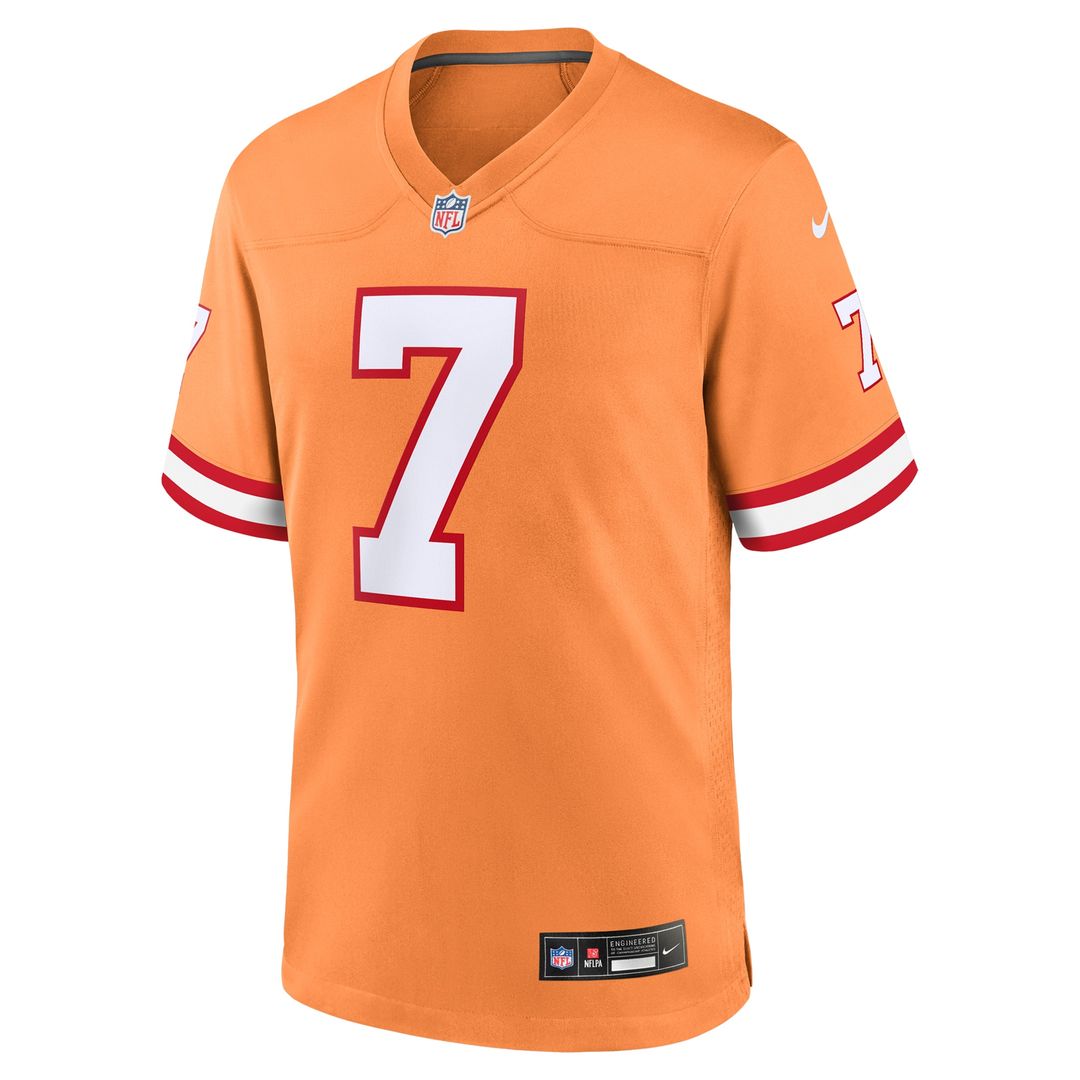 Bucky Irving Tampa Bay Buccaneers Nike Alternate Game Jersey -  Pewter