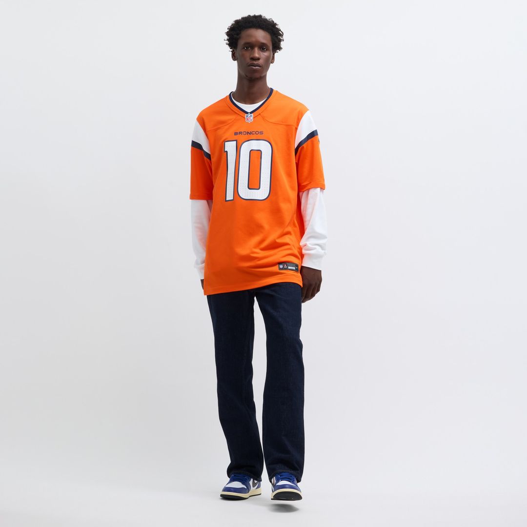 Bo Nix Denver Broncos Nike Alternate Game Jersey -  Navy
