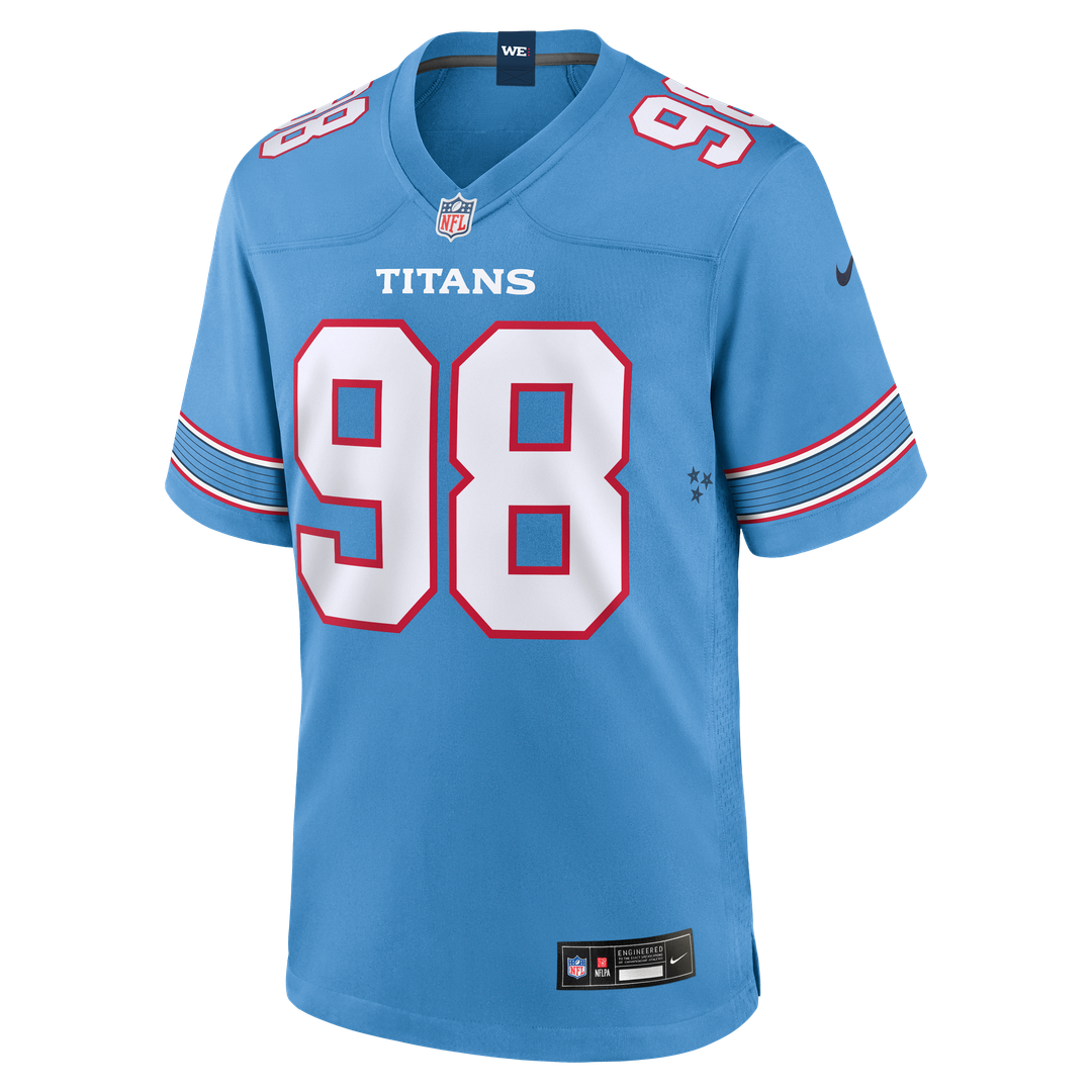 Jeffery Simmons Tennessee Titans Nike Game Jersey - Light Blue