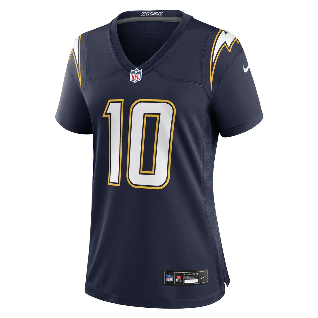 Justin Herbert Los Angeles Chargers Nike Women's Alternate Charger Power Game Jersey - Gold