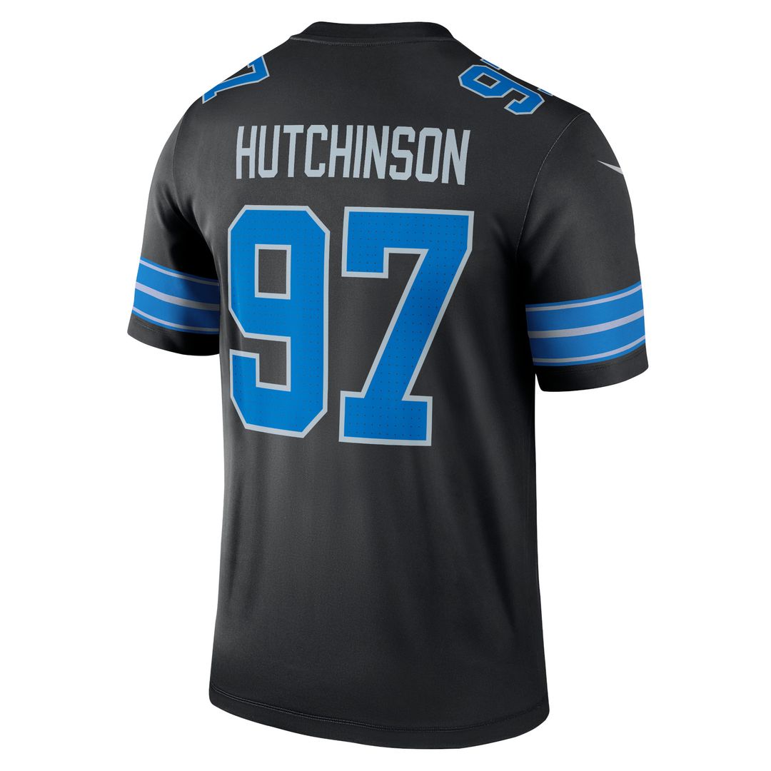 Aidan Hutchinson Detroit Lions Nike Legend Player Performance Top - Blue