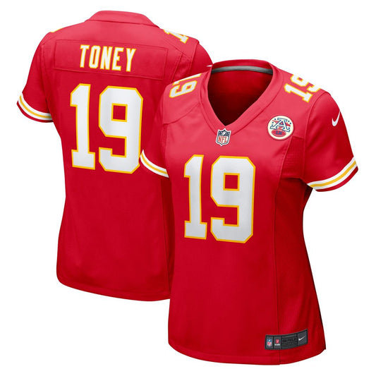 Kadarius Toney Kansas City Chiefs Nike Women's Game Player Jersey - Red