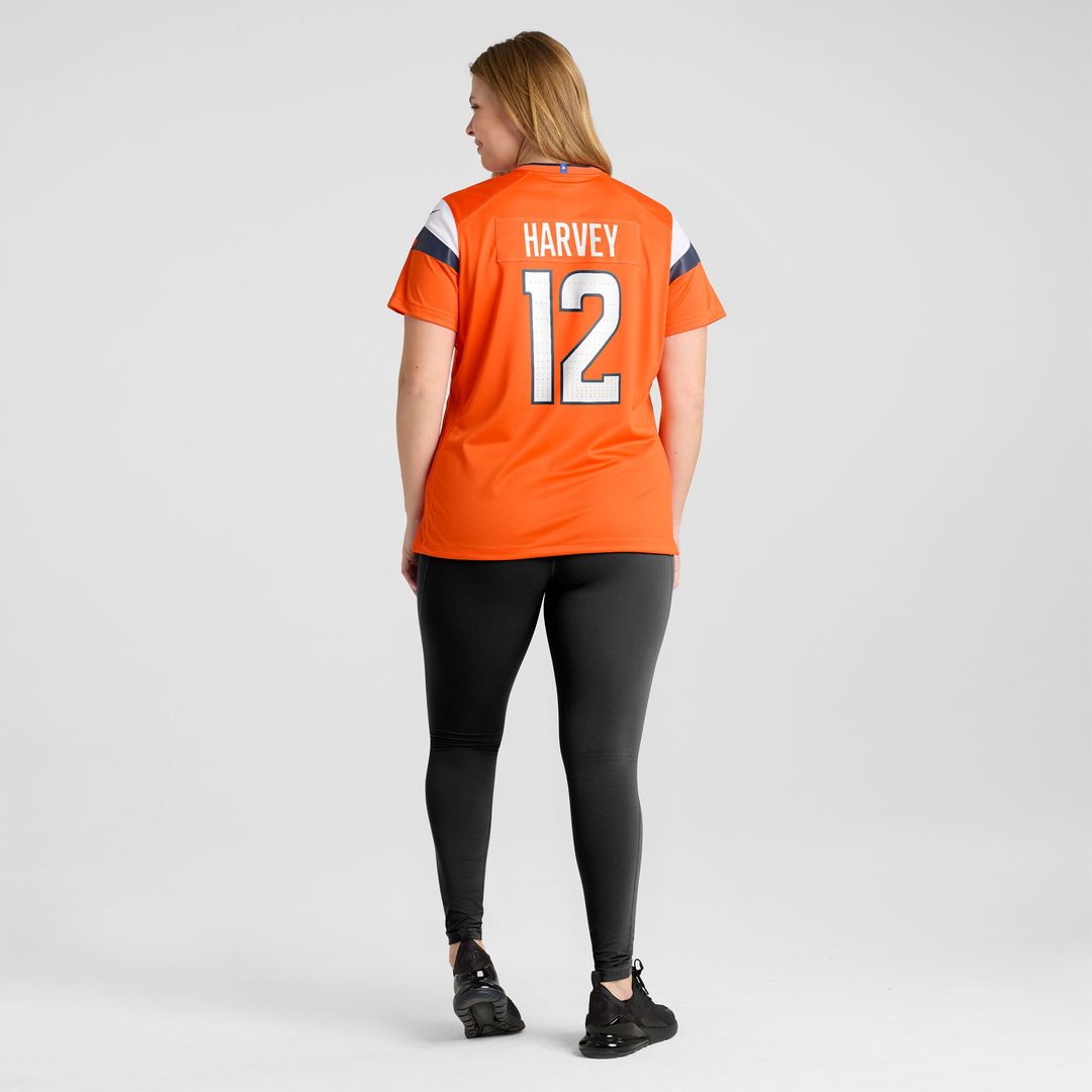 RJ Harvey Denver Broncos Nike Women's Team Game Jersey -  Orange