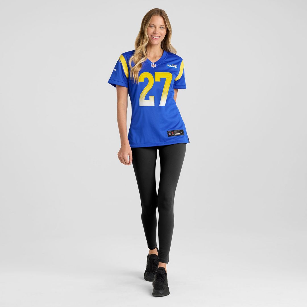 Jarquez Hunter Los Angeles Rams Nike Women's Team Game Jersey -  Royal