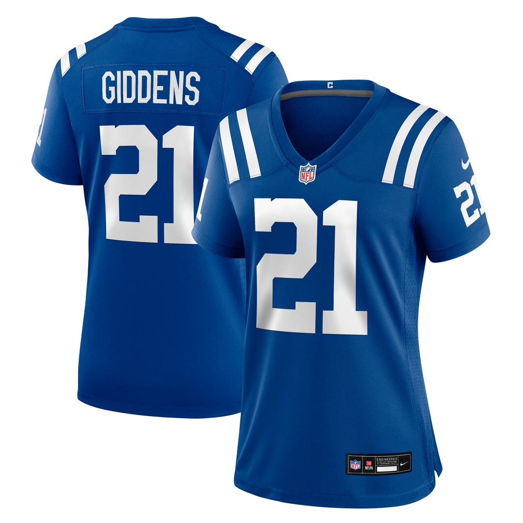 DJ Giddens Indianapolis Colts Nike Women's Team Game Jersey -  Royal