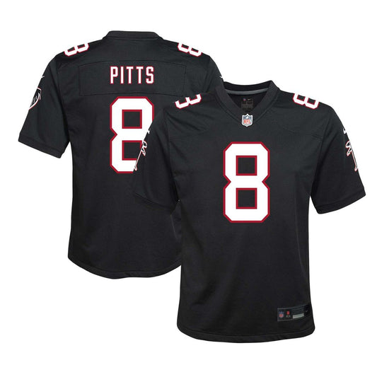 Kyle Pitts Sr. Atlanta Falcons Nike Youth Game Jersey - Black