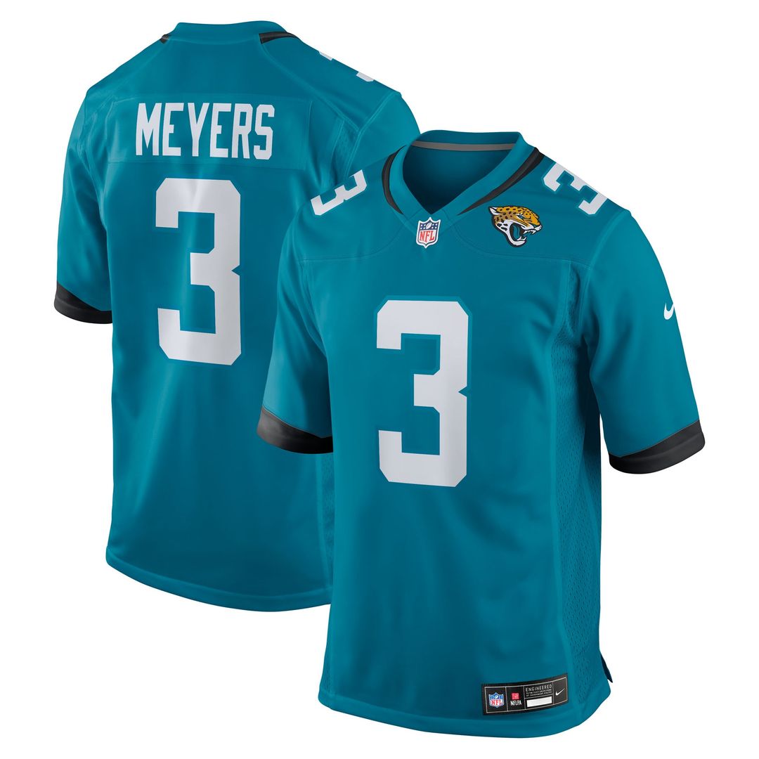 Jakobi Meyers Jacksonville Jaguars Nike Alternate  Game Jersey -  Black