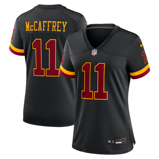 Luke McCaffrey Washington Commanders Nike Women's Hail Raiser Alternate Game Jersey - Black
