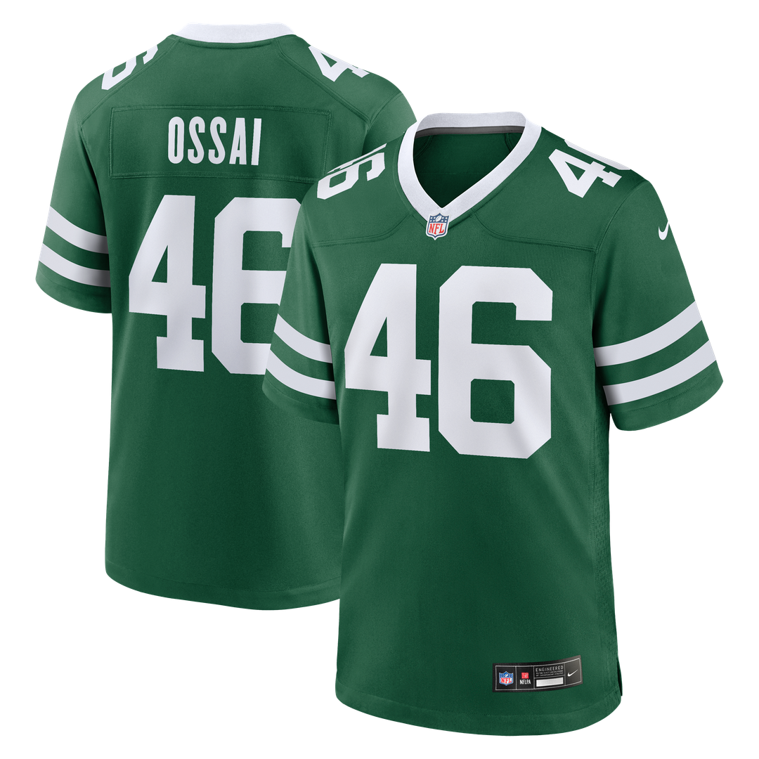 Joseph Ossai New York Jets Nike Team Game Jersey - Legacy Green