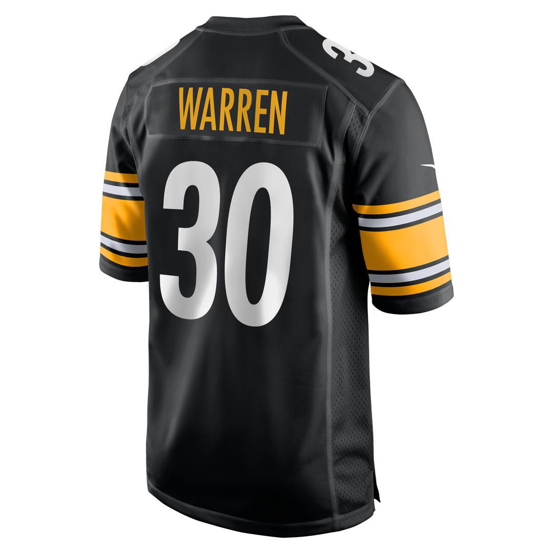 Jaylen Warren Pittsburgh Steelers Nike Game Player Jersey - Black