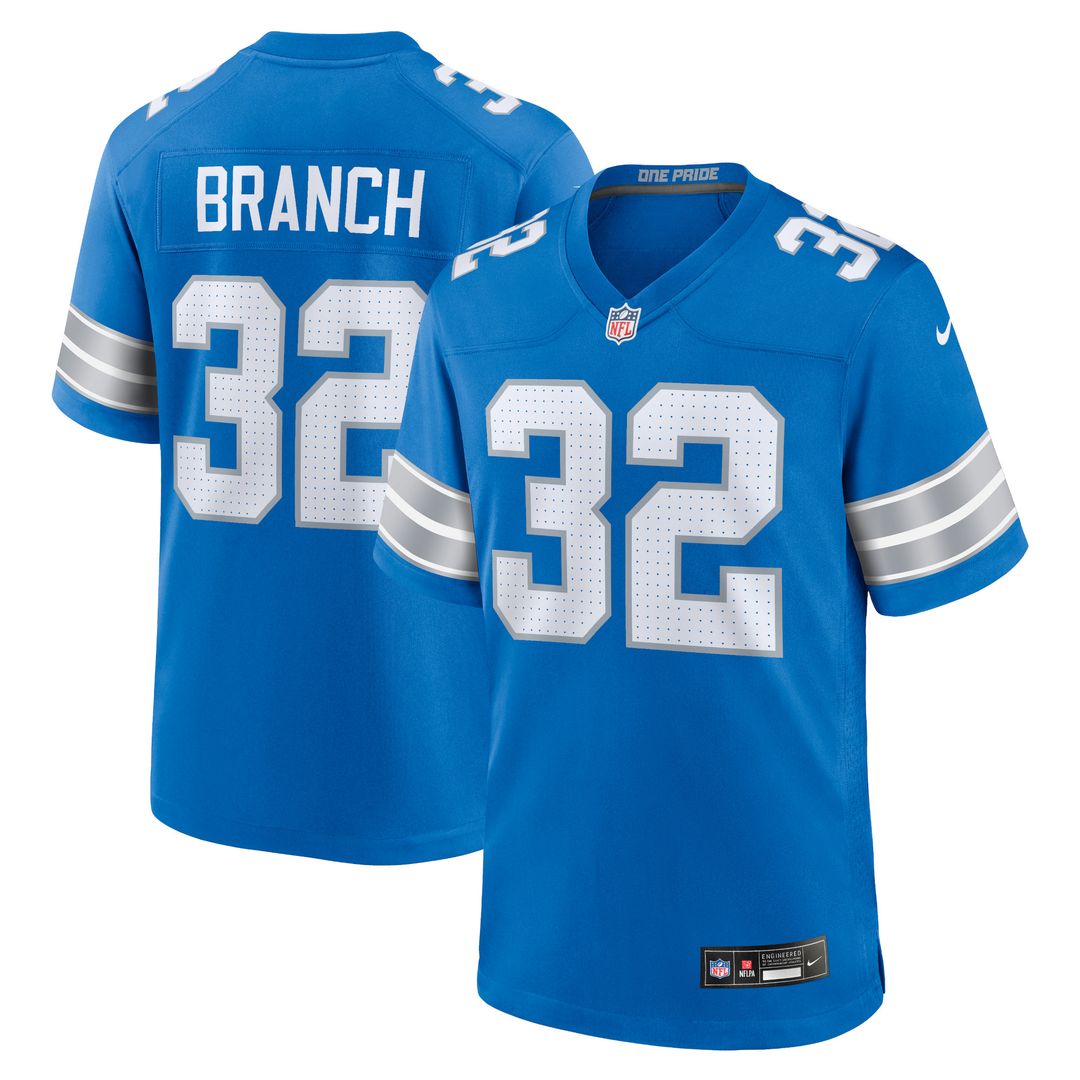 Brian Branch Detroit Lions Nike Alternate Game Jersey - Black