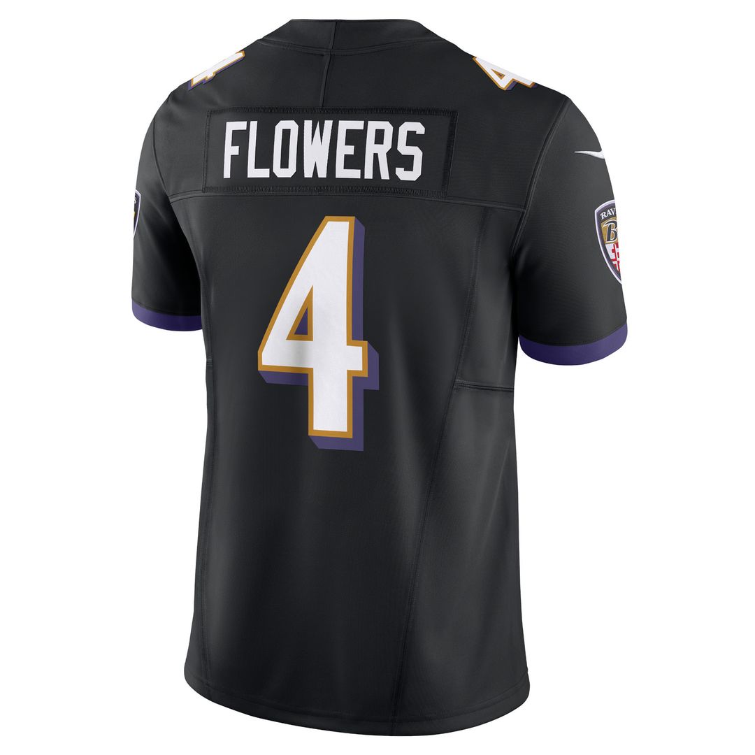 Zay Flowers Baltimore Ravens Nike Vapor F.U.S.E. Limited Jersey - Purple