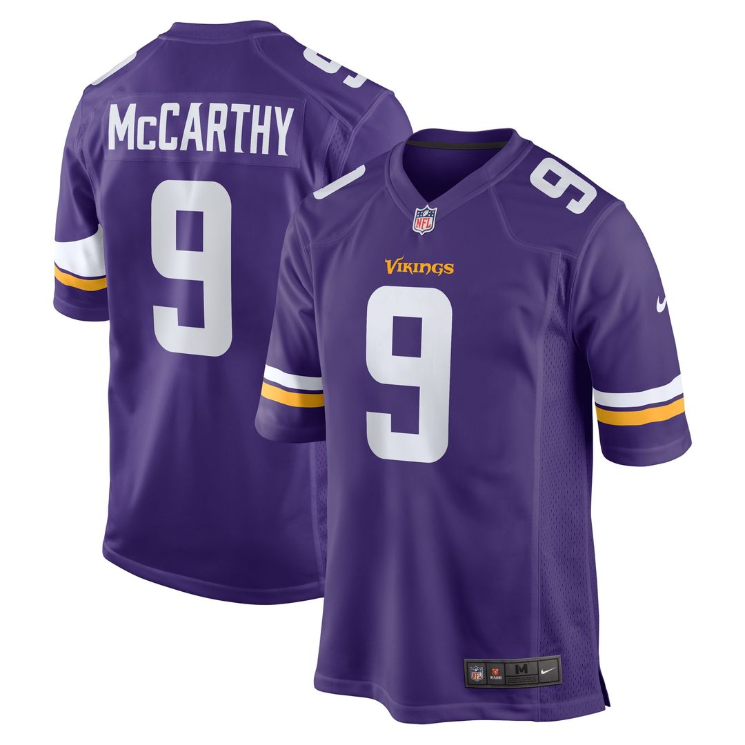 J.J. McCarthy Minnesota Vikings Nike Alternate Game Player Jersey - White