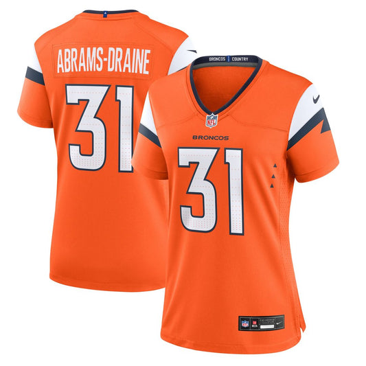 Kris Abrams-Draine Denver Broncos Nike Women's Team Game Jersey -  Orange