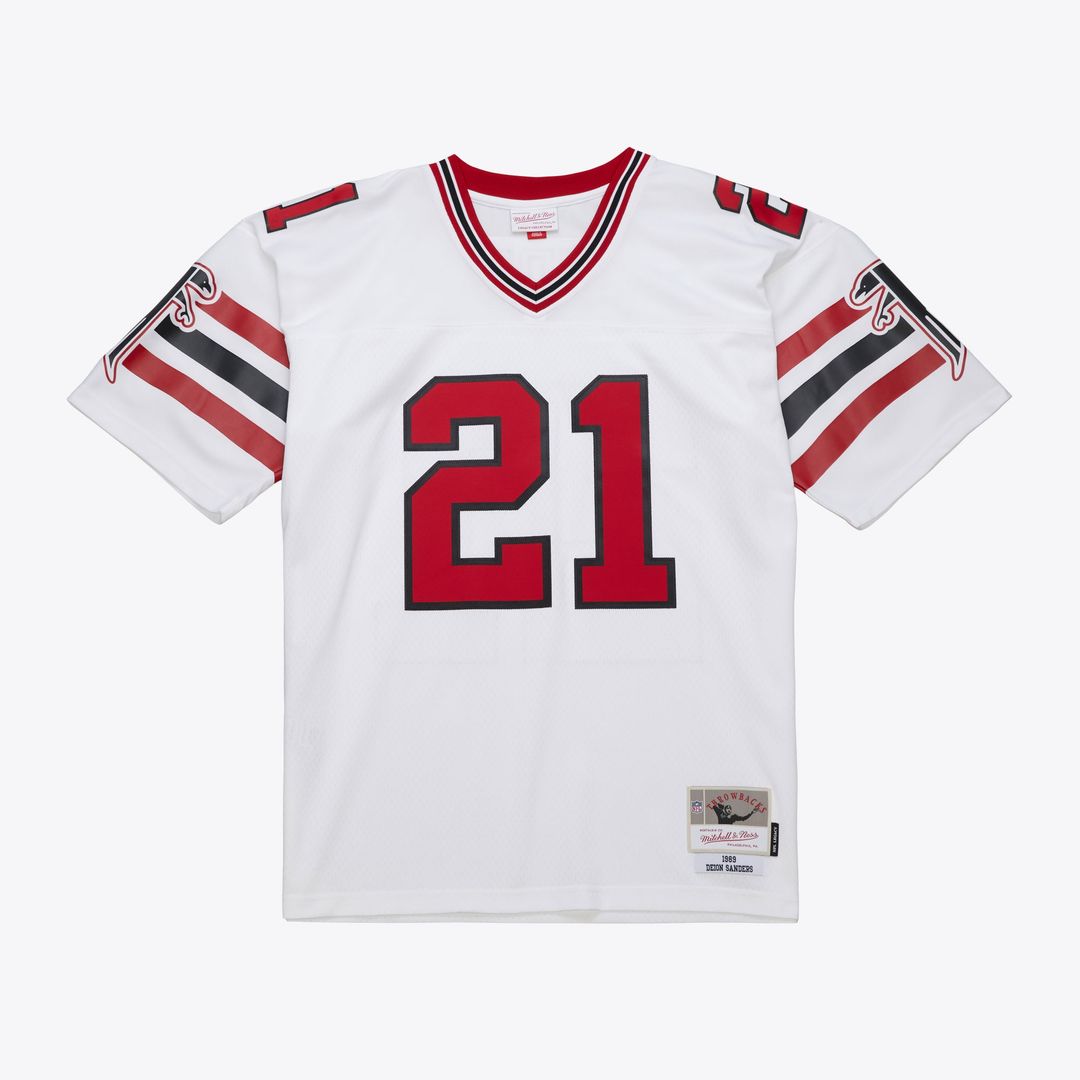 Deion Sanders Atlanta Falcons Mitchell & Ness 1989 Legacy Replica Jersey - White