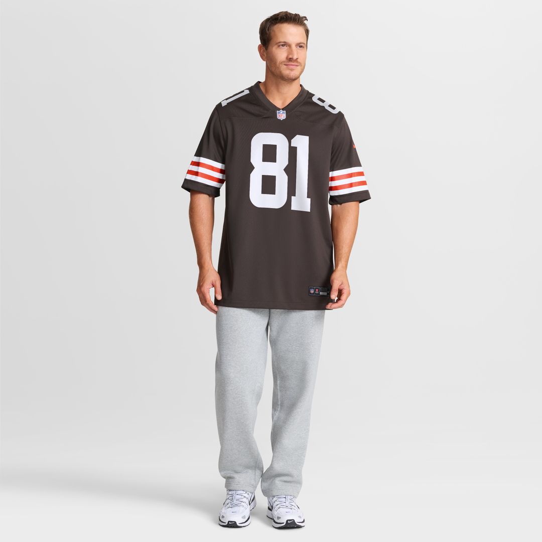 Luke Floriea Cleveland Browns Nike Team Game Jersey -  Brown