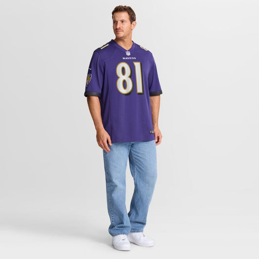Devontez Walker Baltimore Ravens Nike Team Game Jersey -  Purple