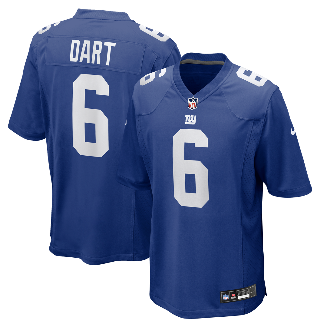 Jaxson Dart New York Giants Nike Alternate Century Red Game Jersey - Red