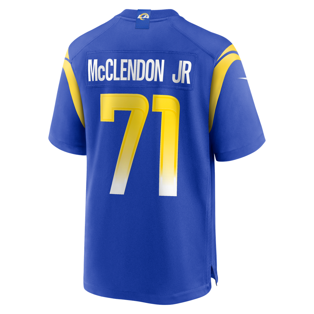 Warren McClendon Jr. Los Angeles Rams Nike Team Game Jersey - Royal