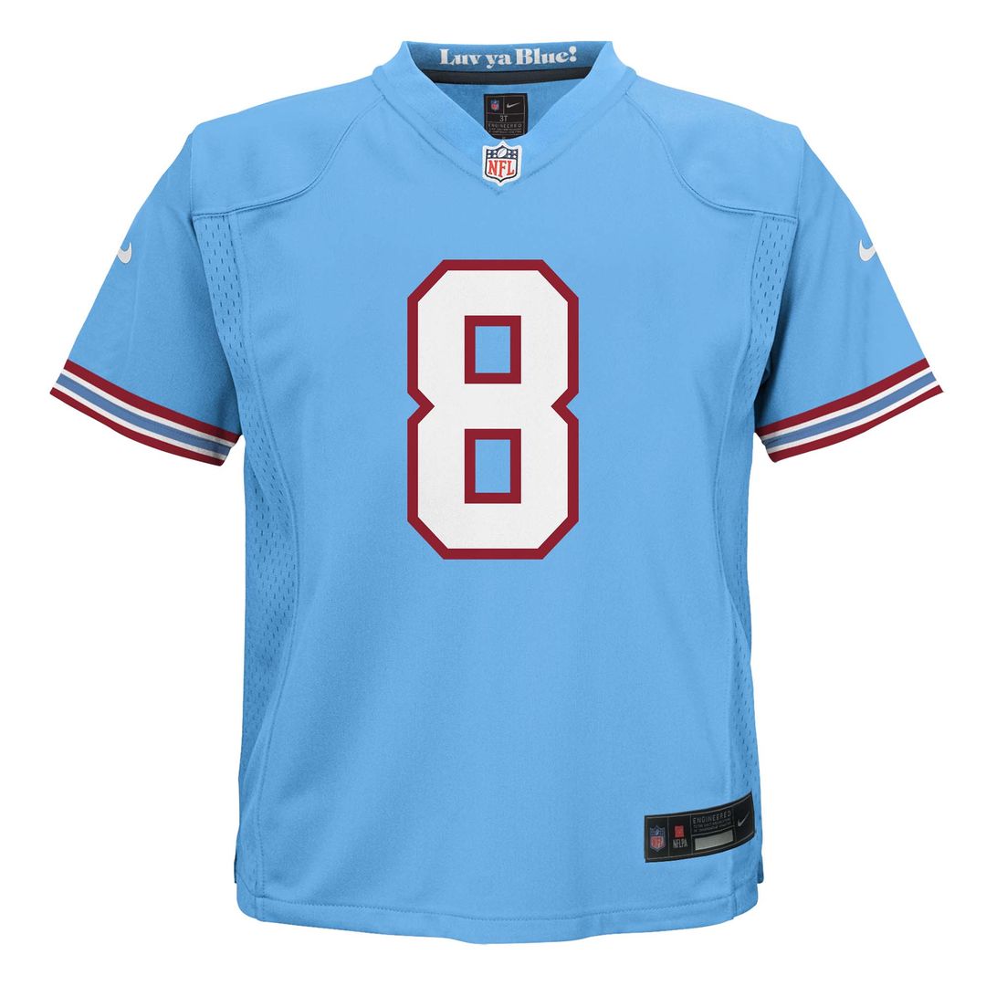 Will Levis Tennessee Titans Nike Toddler Alternate Oilers Throwback Game Jersey - Light Blue