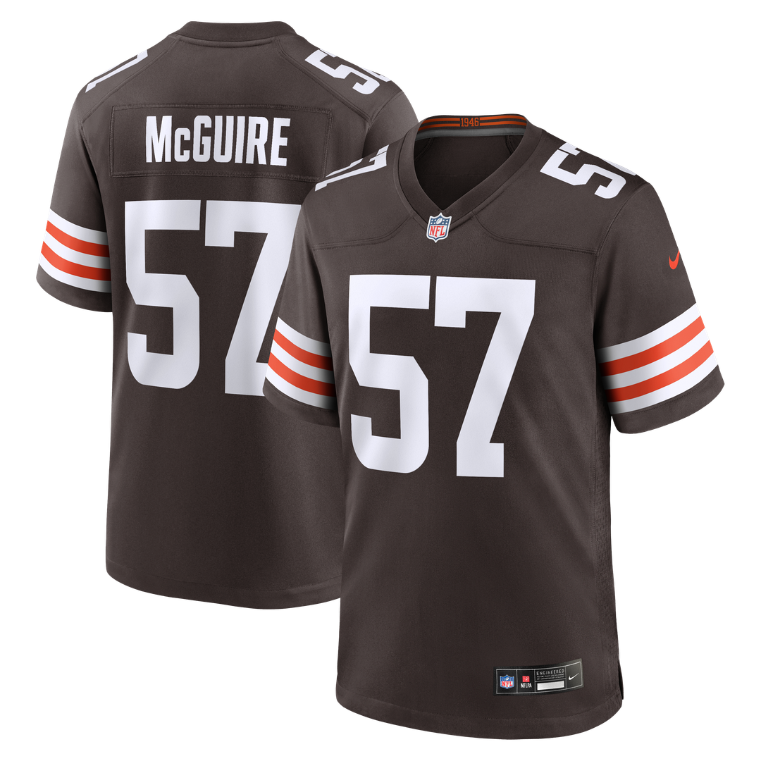 Isaiah McGuire Cleveland Browns Nike Team Game Jersey -  Brown