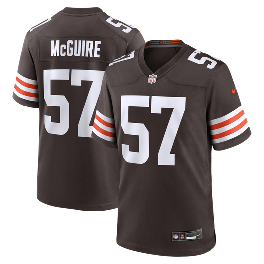 Isaiah McGuire Cleveland Browns Nike Team Game Jersey -  Brown