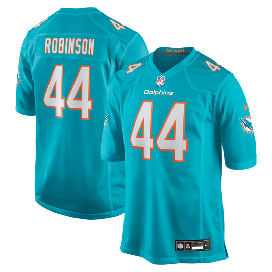 Chop Robinson Miami Dolphins Nike  Game Jersey -  Aqua