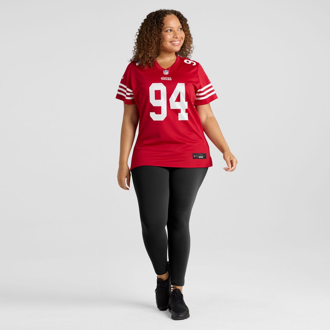 Yetur Gross-Matos San Francisco 49ers Nike Women's Team Game Jersey -  Scarlet