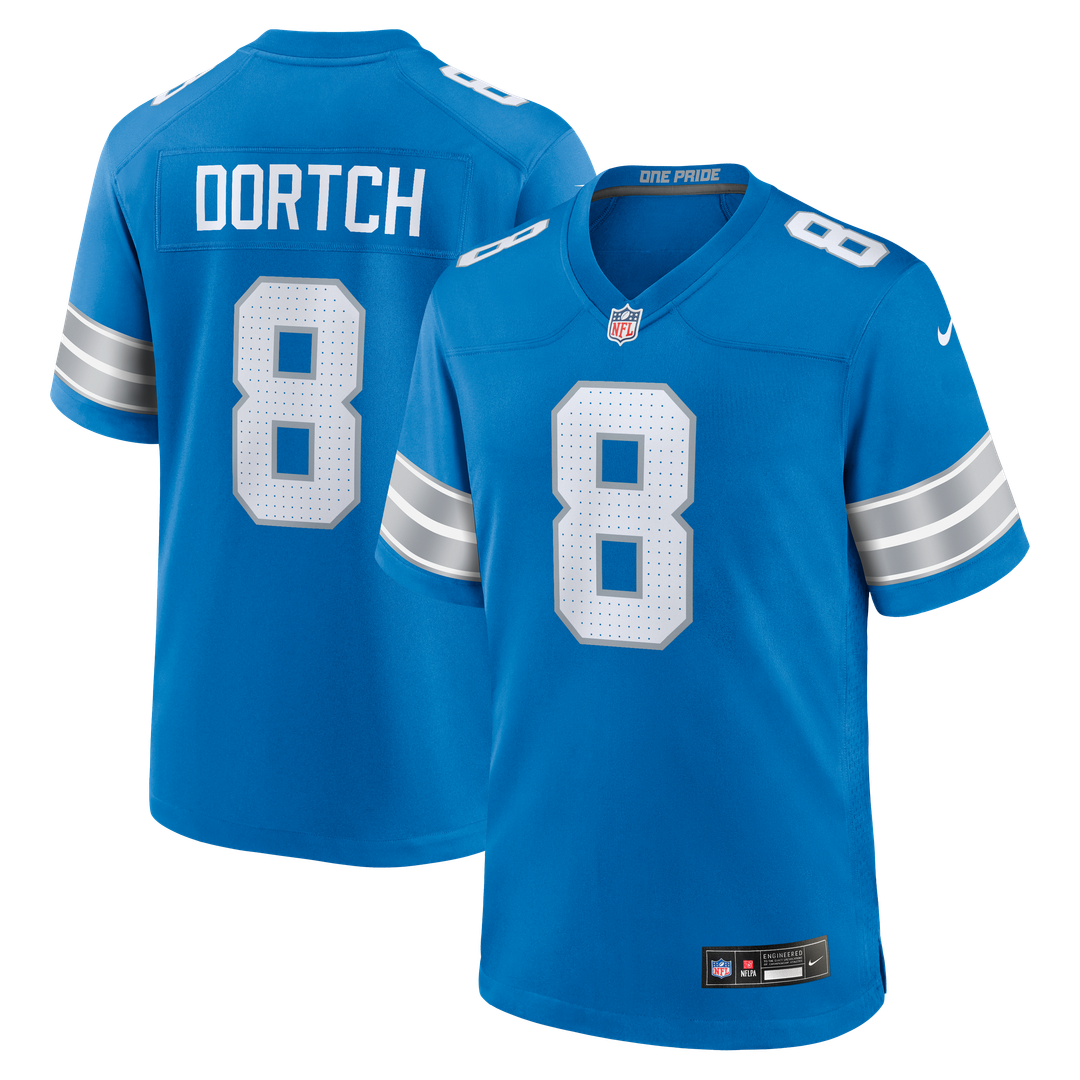 Greg Dortch Detroit Lions Nike Team Game Jersey -  Blue