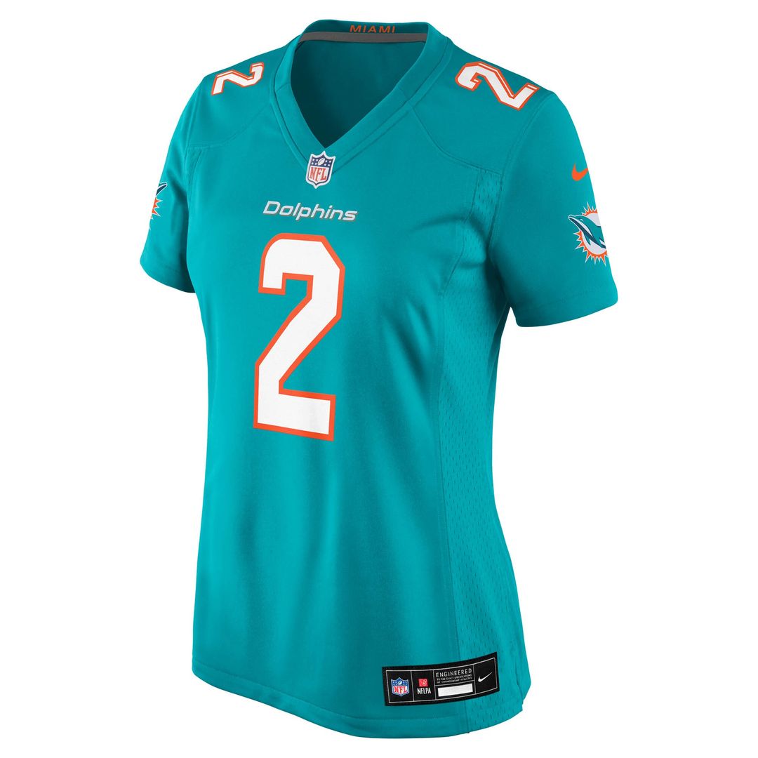 Malik Willis Miami Dolphins Nike Women's Game Jersey - Aqua