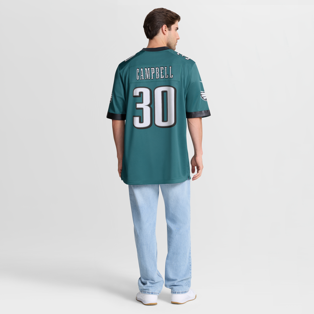 Jihaad Campbell Philadelphia Eagles Nike Game Player Jersey - Green