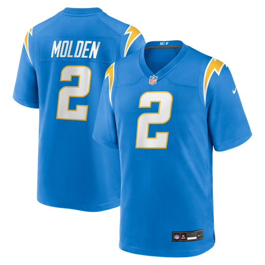 Elijah Molden Los Angeles Chargers Nike Team Game Jersey -  Powder Blue