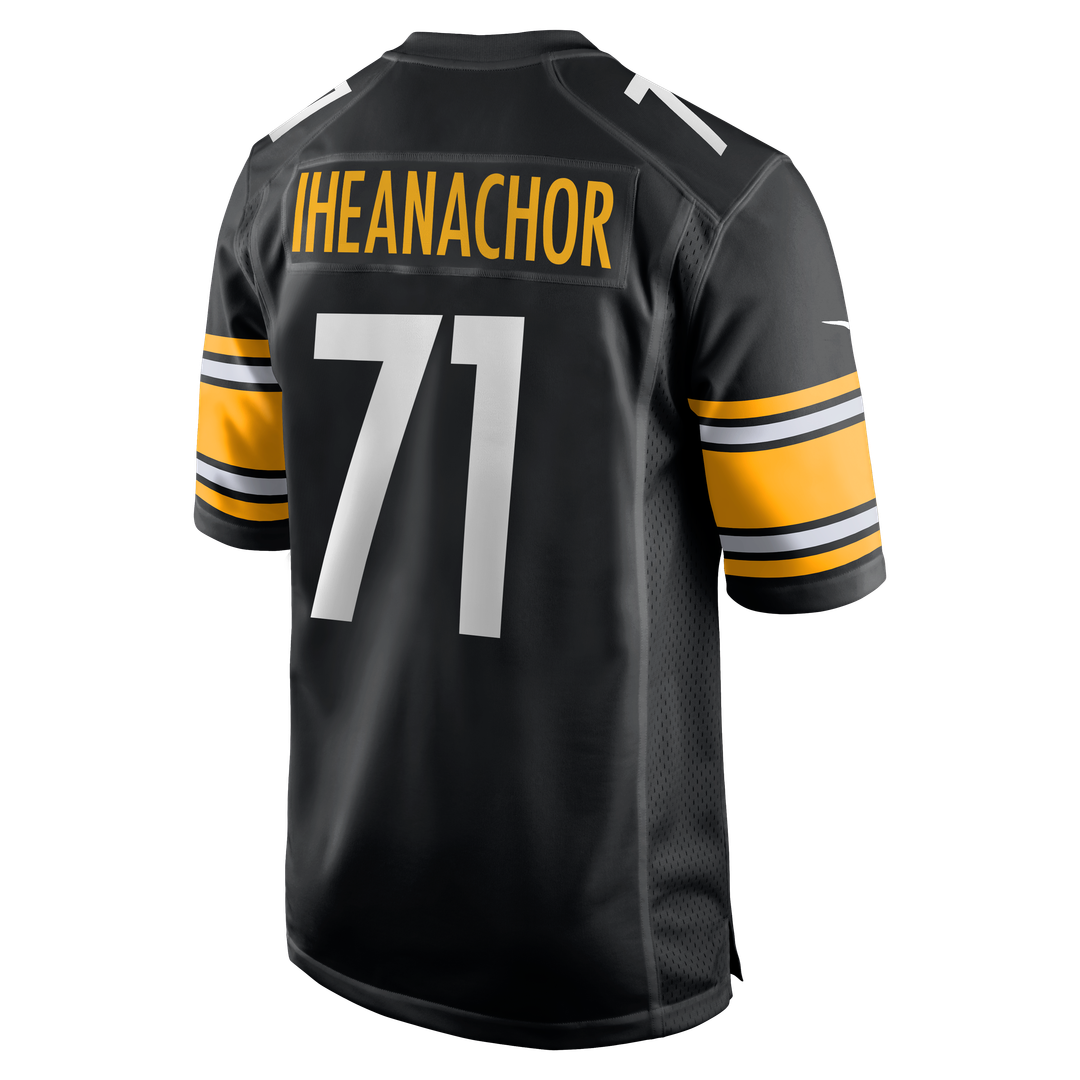 Max Iheanachor Pittsburgh Steelers Nike 2026 NFL Draft First Round Pick No. 21 Team Game Jersey - Black