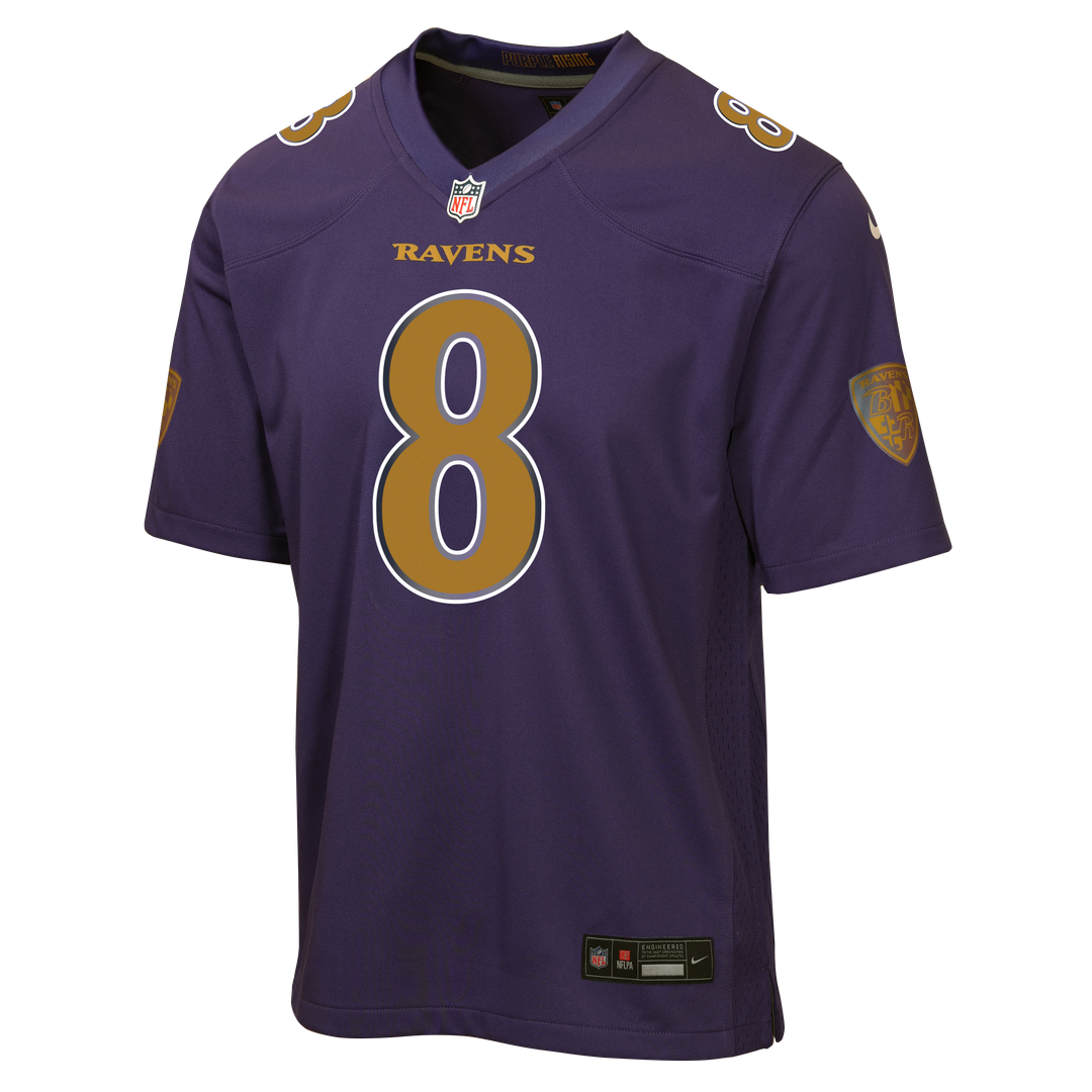 Lamar Jackson Baltimore Ravens Nike Youth Alternate 2 Game Jersey - Purple