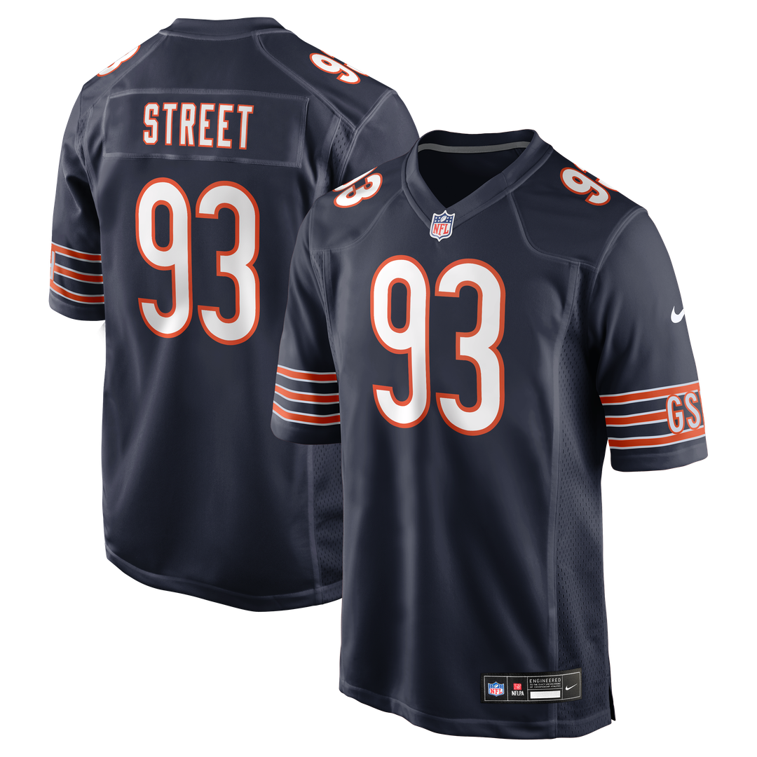 Kentavius Street Chicago Bears Nike Team Game Jersey -  Navy