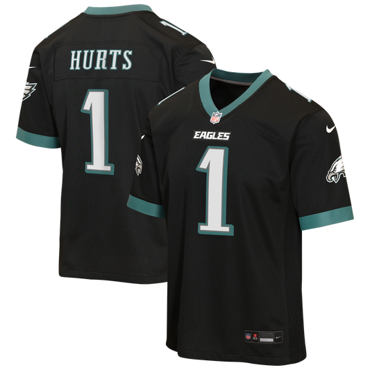 Jalen Hurts Philadelphia Eagles Nike Youth Alternate Game Jersey - Black