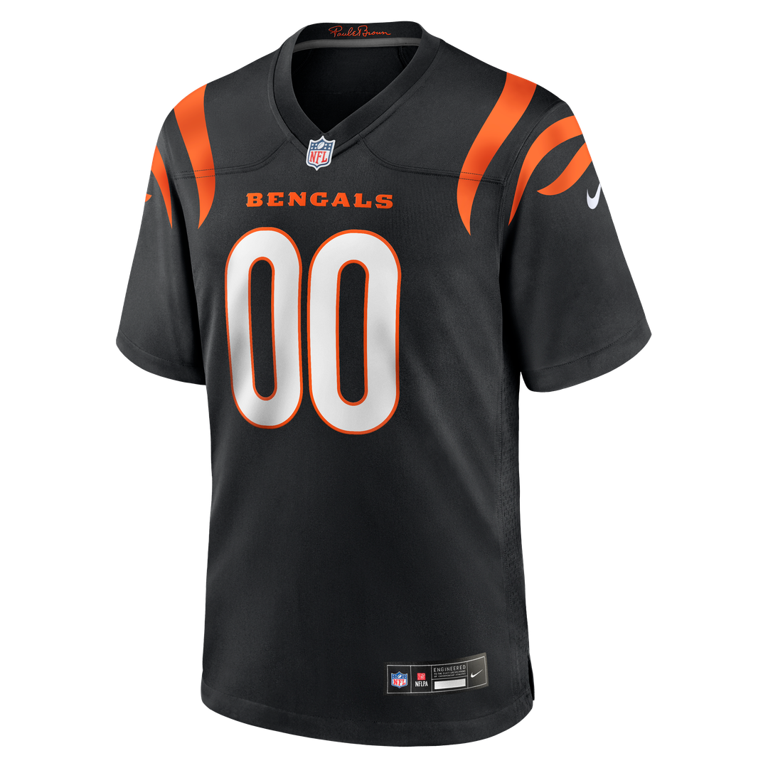 Cincinnati Bengals Nike Game Custom Jersey - Black