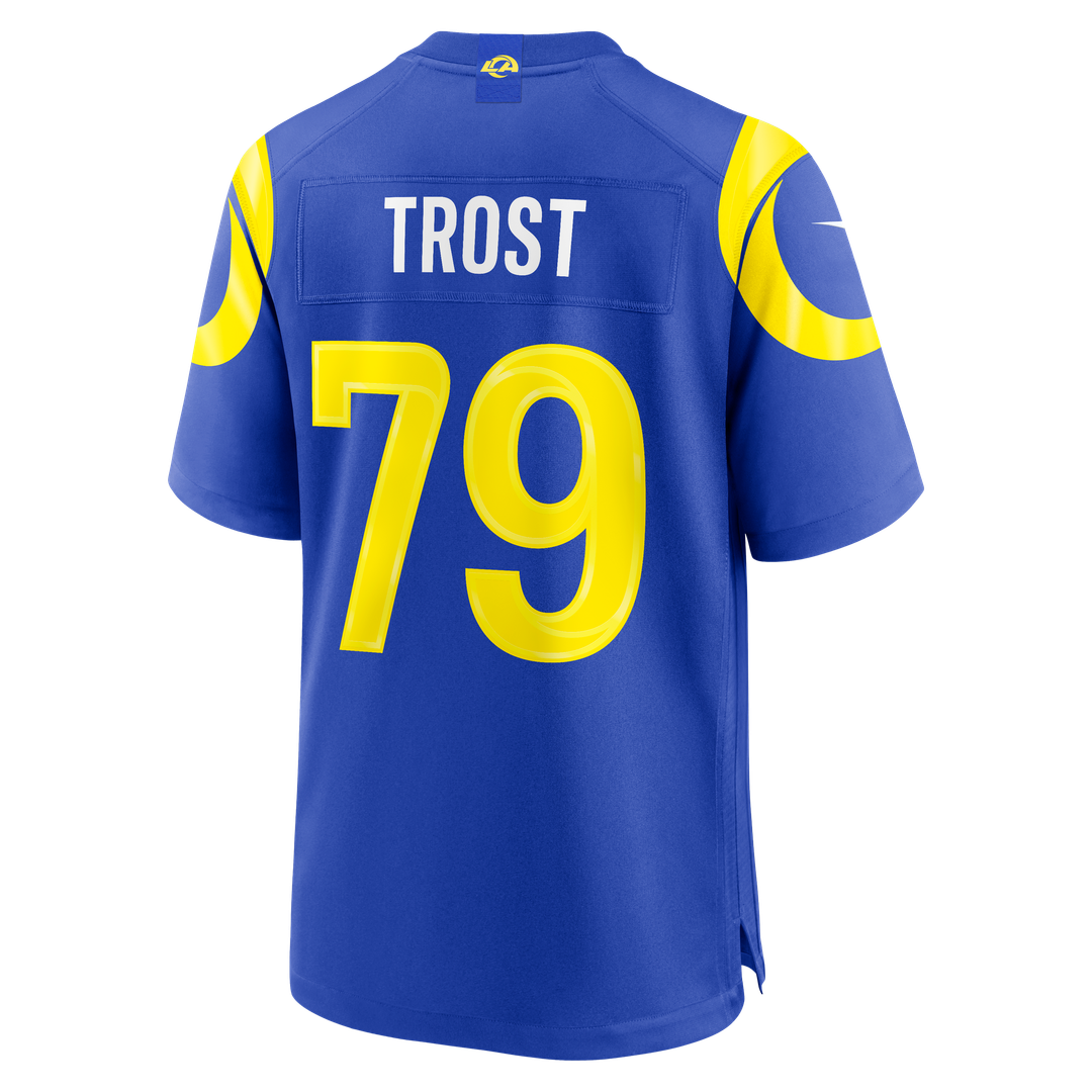 Keagen Trost Los Angeles Rams Nike Team Game Jersey - Royal